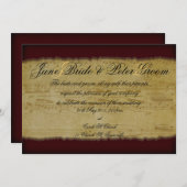 muziek, uitnodiging (Voorkant / Achterkant)