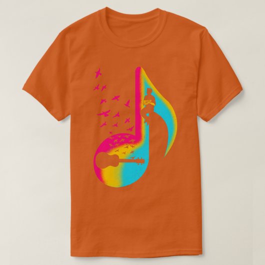 Muziek Ukulele Speler T-shirt (Design voorkant)