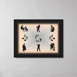 Muziek Universele Taal Ingepakt Canvas Print