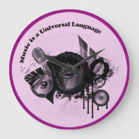 Muziek Universele Taal Roze zwart