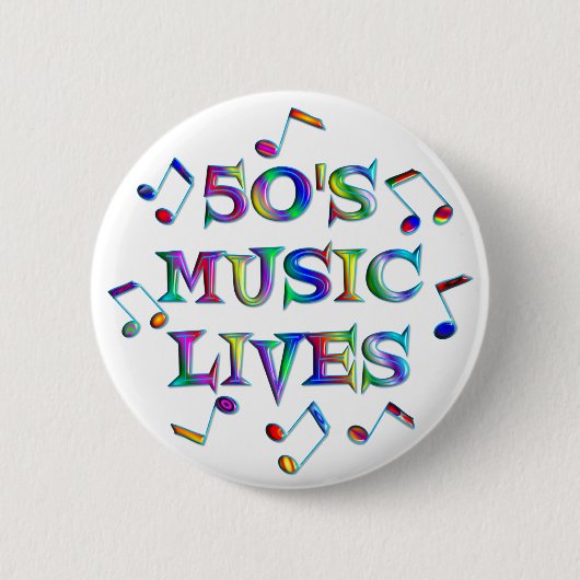 Muziek van 50 seconden ronde button 5,7 cm (Voorkant)