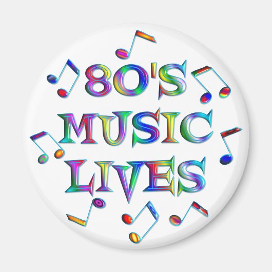 Muziek van 80 s magneet (Voorkant)