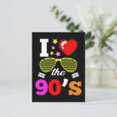 Muziek van 90 jaar, cassette Disco van 1990 Briefkaart (Staand voorkant)