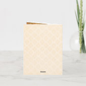 Muziek van Alphonse Mucha, Happy Birthday Kaart (Achterkant)