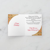 Muziek van Alphonse Mucha, Happy Birthday Kaart (Binnen)