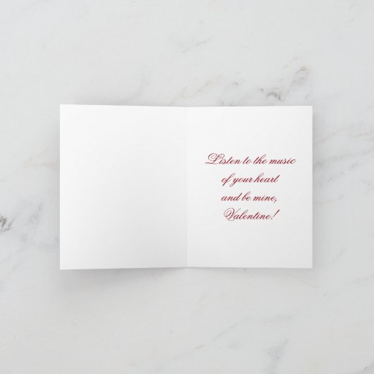 Muziek van Cupido Feestdagen Kaart (Binnen)