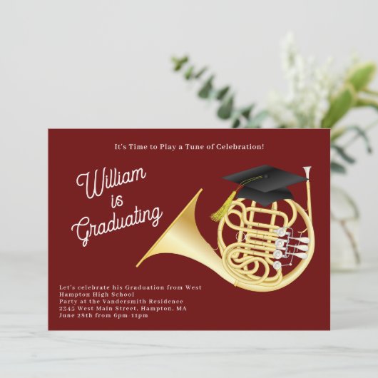 Muziek van de afstudeerpartij voor Hoorn Kaart (Staand voorkant)