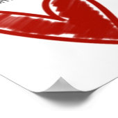 Muziek van de Druk van het Hart Poster (Hoek)