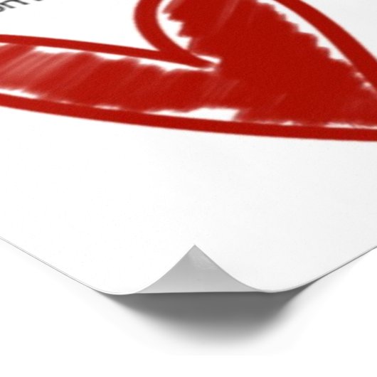 Muziek van de Druk van het Hart Poster (Hoek)