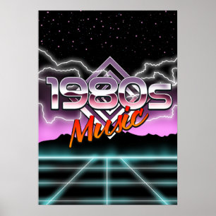 Muziek van de jaren 80 poster