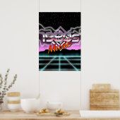 Muziek van de jaren 80 poster (Keuken)