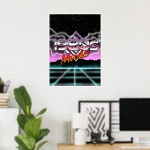 Muziek van de jaren 80 poster (Thuiskantoor)