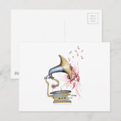 Muziek van de jazzkat, Tony Fernandes Briefkaart (Voorkant / Achterkant)