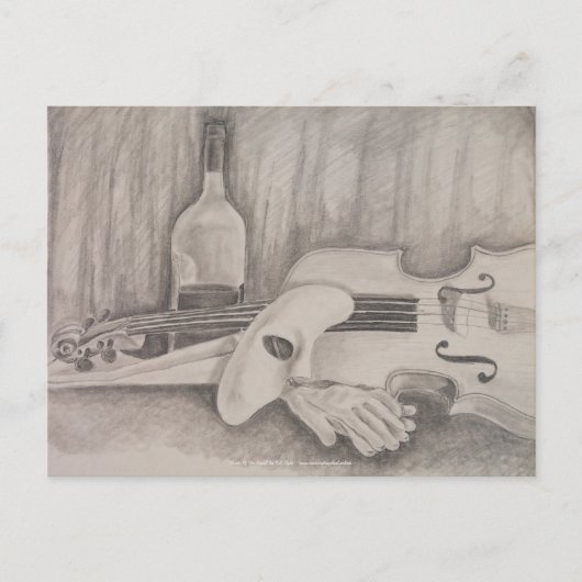 "Muziek van de nacht" door Briefkaart van de band  (Voorkant)