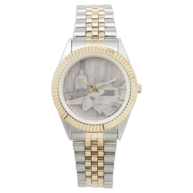 "Muziek van de nacht" van Tire eWatch Watch Horloge (Voorkant)