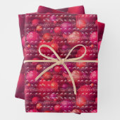 Muziek van de Sferen Gift Wrap, Rood Inpakpapier Vel (In situ)