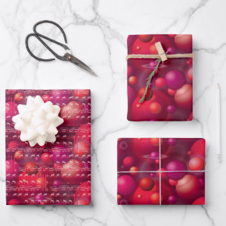 Muziek van de Sferen Gift Wrap, Rood Inpakpapier Vel