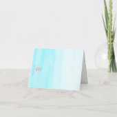 Muziek van de spreeuw Blauwe Lucht Bedankkaart (Achterkant)
