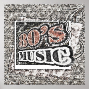 Muziek van de Vintage 80 - Poster