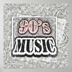 Muziek van de Vintage 90 - Poster