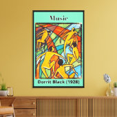 Muziek van Dorrit Black (1928) Canvas Afdruk (Insitu (Woonkamer))