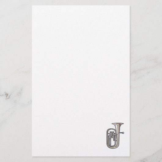 muziek van euphonium brass realistisch.png briefpapier (Voorkant)