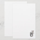 muziek van euphonium brass realistisch.png briefpapier (Voorkant / Achterkant)