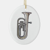 muziek van euphonium brass realistisch.png keramisch ornament (Rechts)