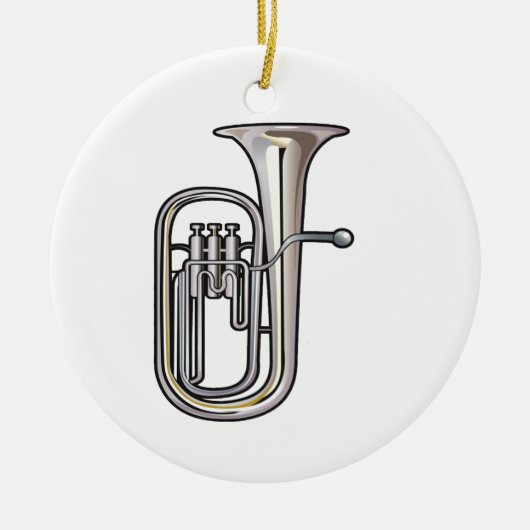muziek van euphonium brass realistisch.png keramisch ornament (Voorkant)