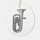 muziek van euphonium brass realistisch.png keramisch ornament (Links)