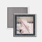 Muziek van fluit en sleutels magneet (Voorkant / Achterkant)