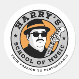 Muziek van Harry Ronde Sticker