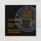 Muziek van Harry Vierkante Visitekaartje (Achterkant)