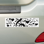 Muziek van het hart_ bumpersticker (Op auto)