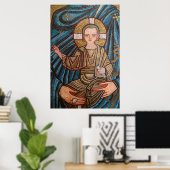 Muziek van het kindje Jezus Poster (Thuiskantoor)