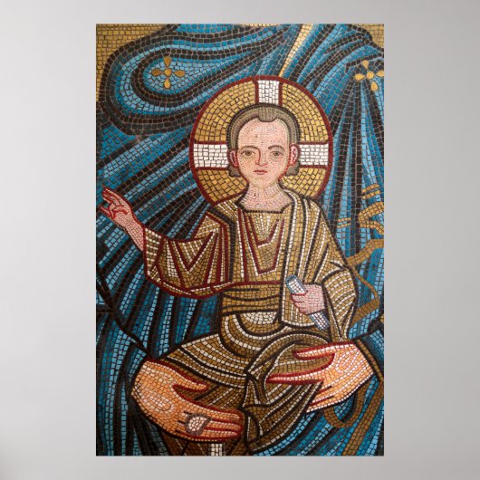 Muziek van het kindje Jezus Poster (Voorkant)
