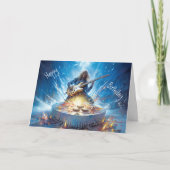 Muziek van het Meavy Metal - Cool Rockin Guitarist Kaart (Voorkant)