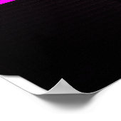 Muziek van het oude schoolhuis inspireerde paarse  poster (Hoek)