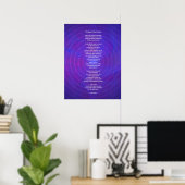 Muziek van het universum Poster (Thuiskantoor)