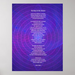 Muziek van het universum Poster