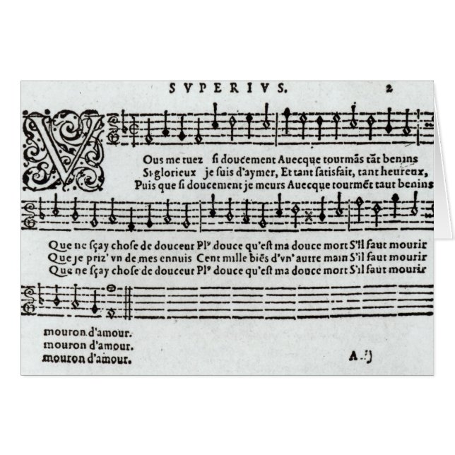 Muziek van Jean Antoine de Baif (Voorkant Horizontaal)