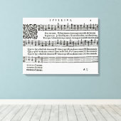 Muziek van Jean Antoine de Baif Canvas Afdruk (Insitu (Houten vloer))