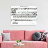 Muziek van Jean Antoine de Baif Canvas Afdruk (Insitu (Woonkamer))