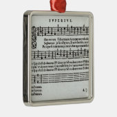 Muziek van Jean Antoine de Baif Metalen Ornament (Rechts)