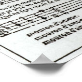 Muziek van Jean Antoine de Baif Poster (Hoek)