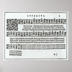 Muziek van Jean Antoine de Baif Poster