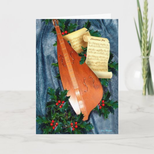 Muziek van Kerstkaart Feestdagen Kaart (Voorkant)