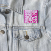 Muziek van liefde_ vierkante button 5,1 cm (In situ)