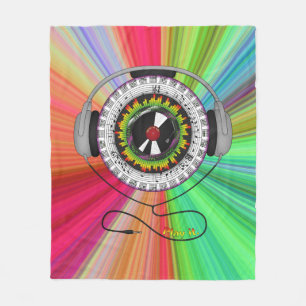Muziek van Life Fleece Blanket Deken