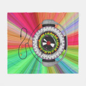Muziek van Life Fleece Blanket Deken (Voorkant (Horizontaal))